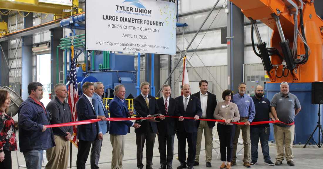 Tyler Union celebrates grand opening of $25M large diameter foundry expansion